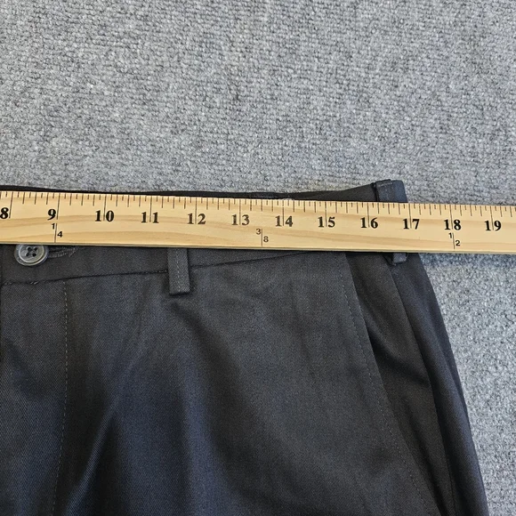 NWT Haggar Premium No Iron Straight leg Flat Front Stretch Black Pants 34x29 - Picture 16 of 16